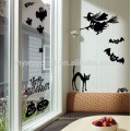 Gran Halloween bruja partido vinilo pared pegatinas Decoración casera de la decoración de la ventana de Halloween